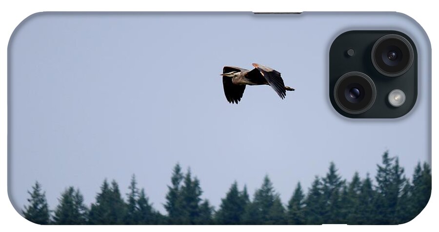 Great Blue Heron iPhone Case featuring the photograph Great Blue Heron - 14 by Christy Pooschke
