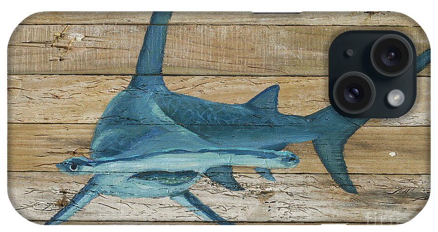 Shark iPhone Case featuring the painting Great Hammerhead by Danielle Perry