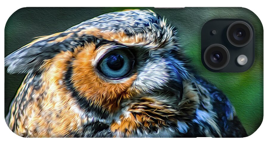 Nature iPhone Case featuring the photograph Great Horned Owl - Bubo Virginianus by DB Hayes