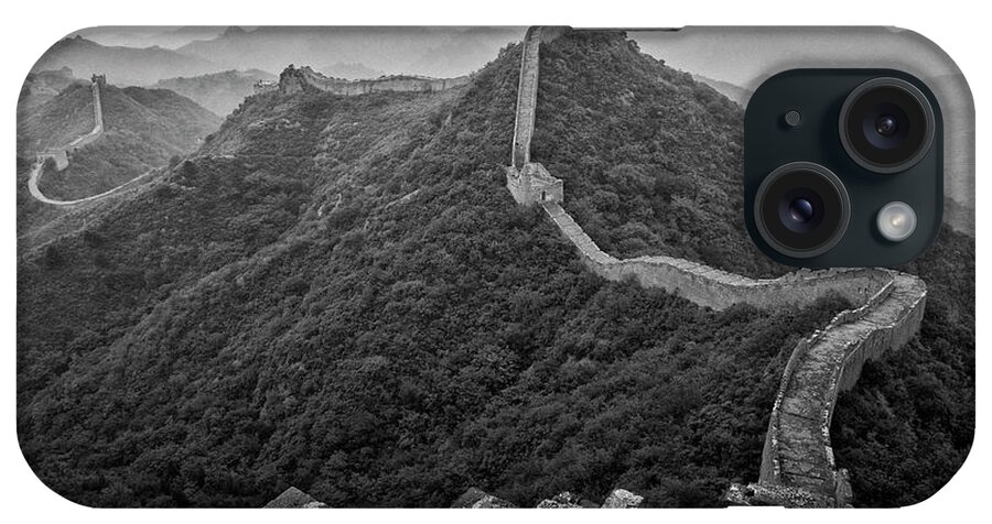 Jinshanling iPhone Case featuring the photograph Great wall 2, Jinshanling, 2016 by Hitendra SINKAR