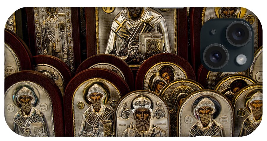 Icons iPhone Case featuring the photograph Greek Orthodox Church Icons by David Smith