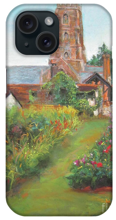 Landscape iPhone Case featuring the painting Green by Jieming Wang