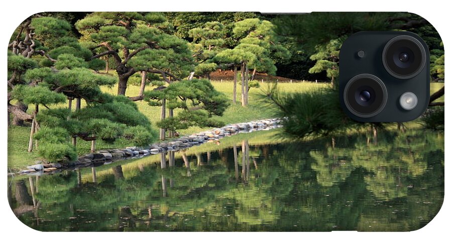 Tokyo iPhone Case featuring the photograph Green Tokyo Garden by Carol Groenen