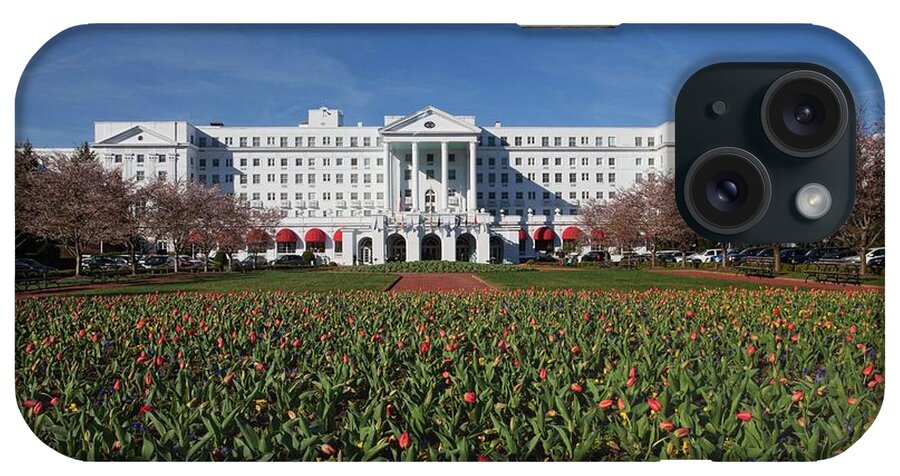 Photography iPhone Case featuring the photograph Greenbrier Resort by Laurinda Bowling