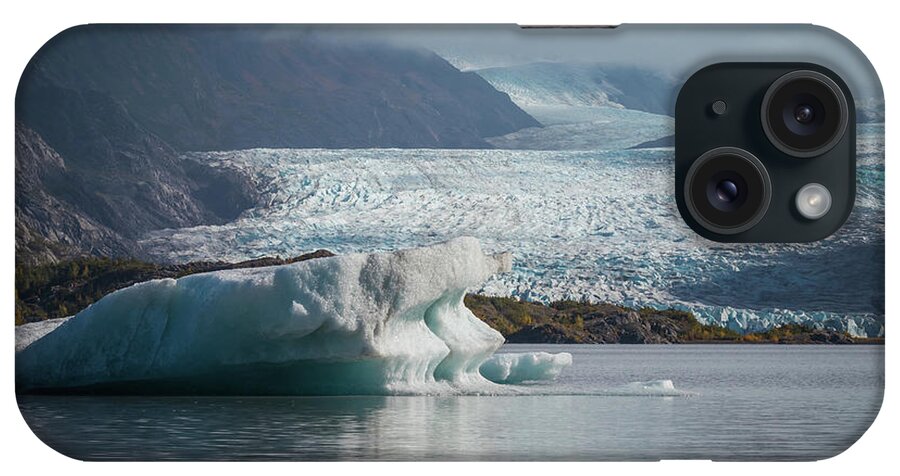 Grewingk Glacier iPhone Case featuring the photograph Grewingk Glacier by Eva Lechner