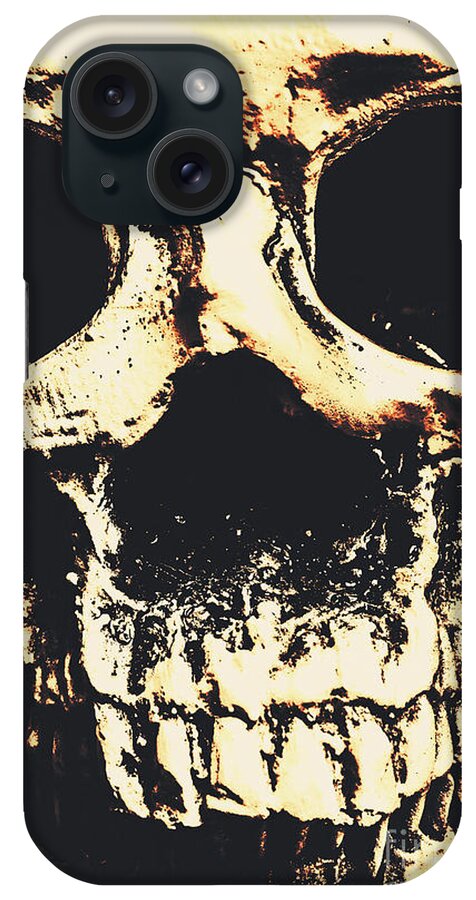Skulls iPhone Case featuring the photograph Grim grin by Jorgo Photography