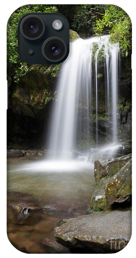 Grotto Falls Vertical iPhone Case featuring the photograph Grotto Falls Vertical by Jemmy Archer