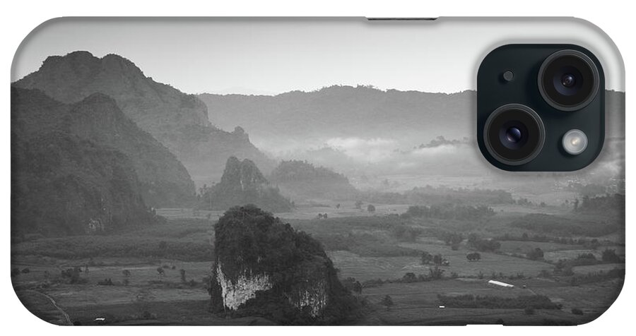 Landscape iPhone Case featuring the photograph Ground Fog at Sunrise by Ivan Franklin