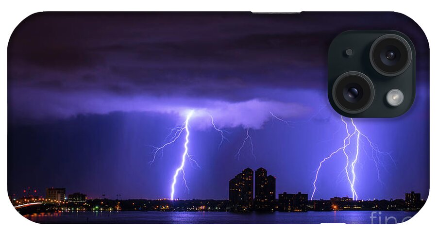  iPhone Case featuring the photograph Grumpy Skies 2 by Quinn Sedam