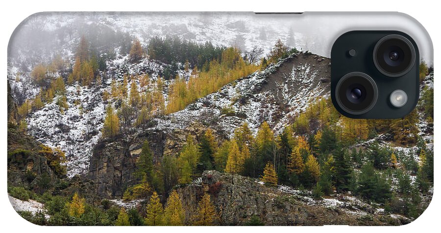 Colors Of Fall iPhone Case featuring the photograph Guisane Valley in Autumn - 3 - French Alps by Paul MAURICE
