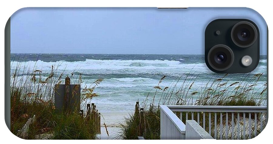 Weather iPhone Case featuring the photograph Gulf Coast Waves by Debra Forand