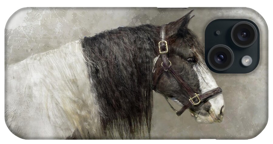  iPhone Case featuring the digital art Gypsy Vanner by Kathy Russell