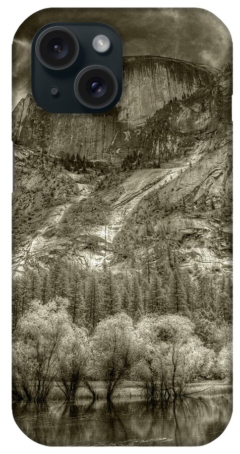  iPhone Case featuring the photograph Half Dome over Mirror Lake by Michael Kirk
