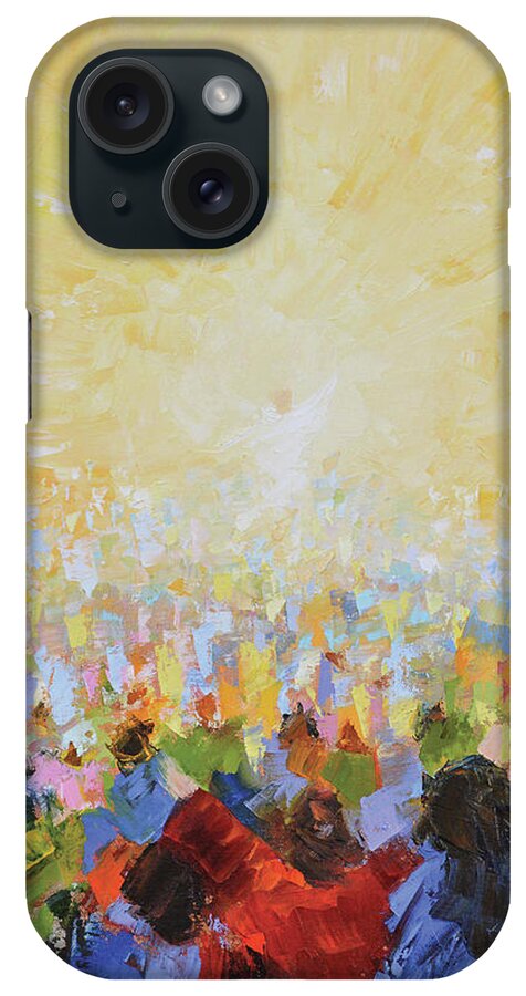 Christ iPhone Case featuring the painting Hallelujah by Mike Moyers