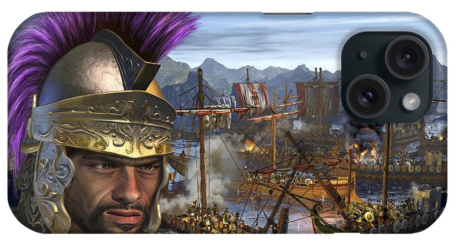 Horizontal iPhone Case featuring the digital art Hamilcar, The Father Of Hannibal by Kurt Miller