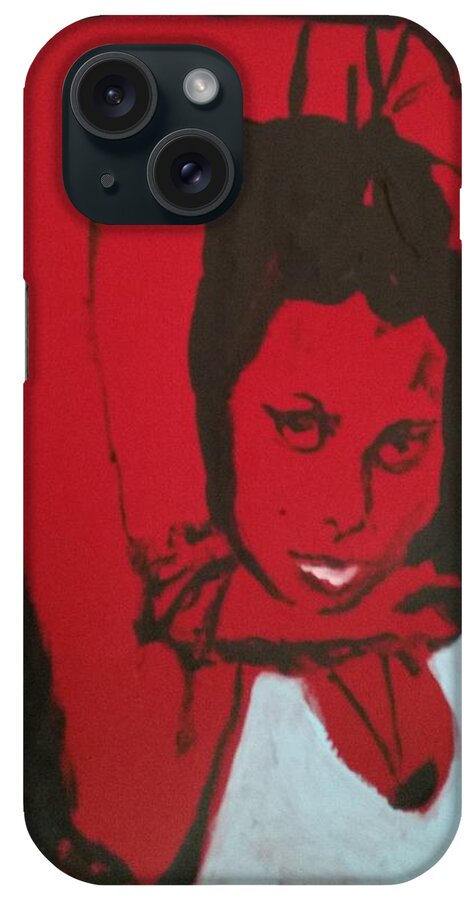 Pose iPhone Case featuring the painting Hands up sketch III by Bachmors Artist
