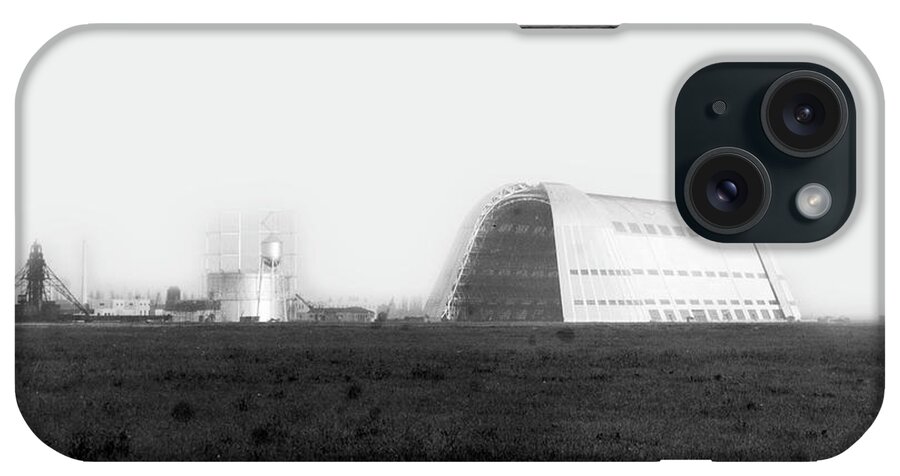 Hangar One iPhone Case featuring the photograph Hangar One at Moffett Field, California Circa 1932 by Monterey County Historical Society