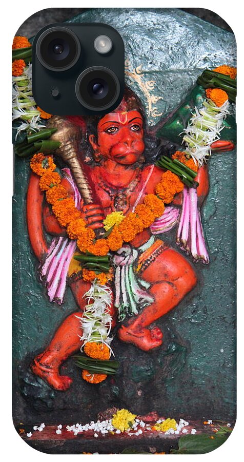Hanuman iPhone Case featuring the photograph Hanuman Ji, Somewhere Near Ganeshpuri by Jennifer Mazzucco