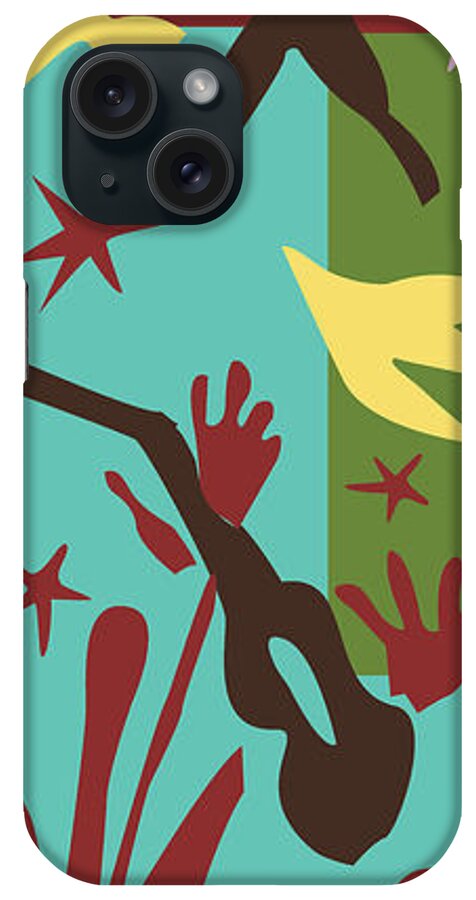 Henri Matisse iPhone Case featuring the painting Happiness - Celebrate Life 4 by Xueling Zou