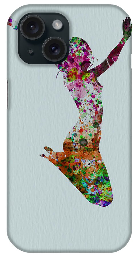  iPhone Case featuring the painting Happy dance by Naxart Studio