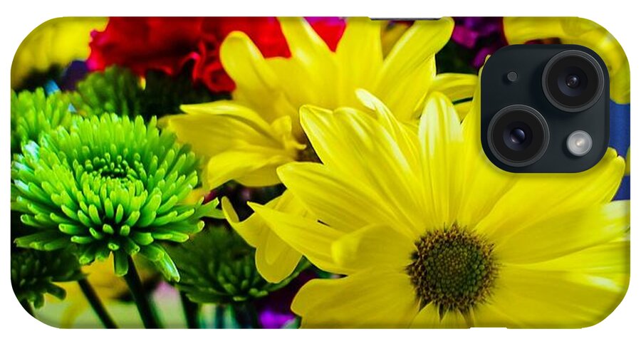 Daisies iPhone Case featuring the photograph Happy Day Flowers by Angela J Wright