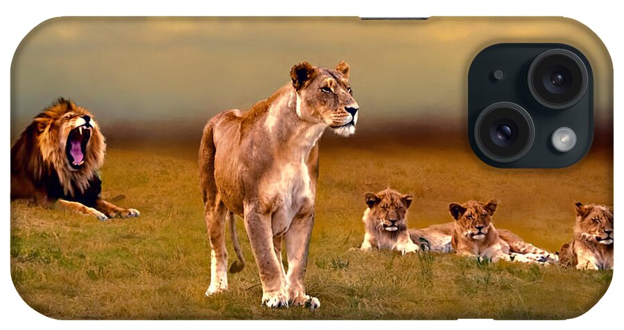 Africa iPhone Case featuring the photograph Happy Family by Maria Coulson