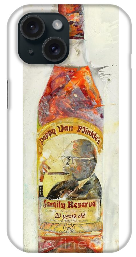 Whisky iPhone Case featuring the painting Happy Pappy by Kasha Ritter