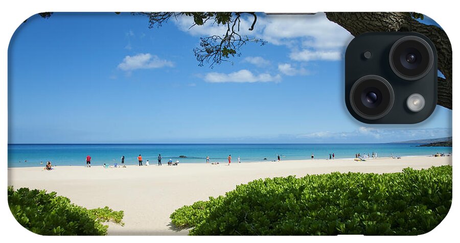 Aqua iPhone Case featuring the photograph Hapuna Beach by Ron Dahlquist - Printscapes