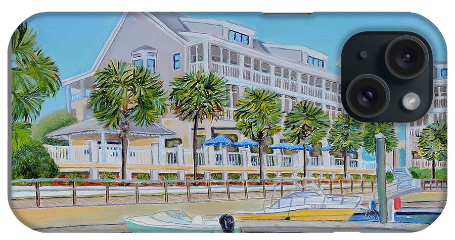 Art iPhone Case featuring the painting Harborside Marina by Shelia Kempf