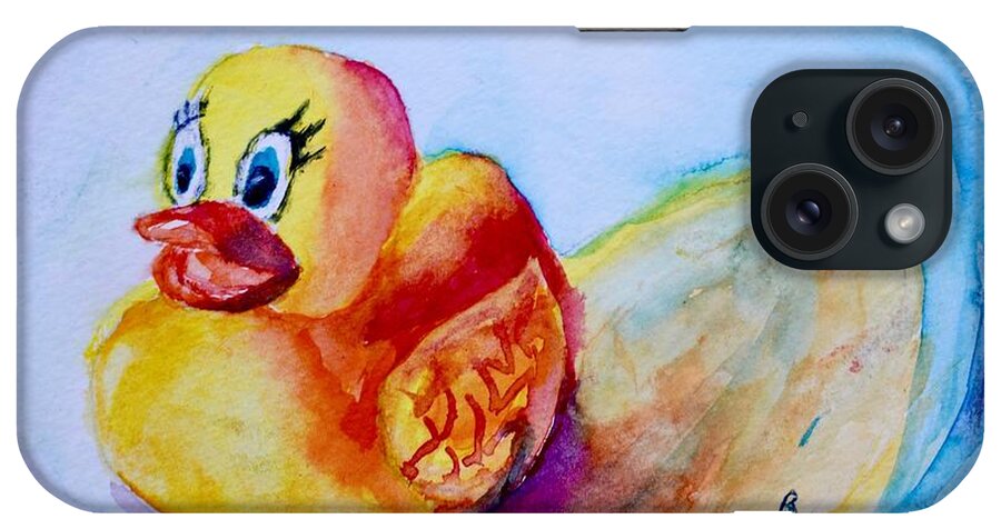 Have A Quacking Good Time iPhone Case featuring the painting Have A Quacking Good Time by Beverley Harper Tinsley