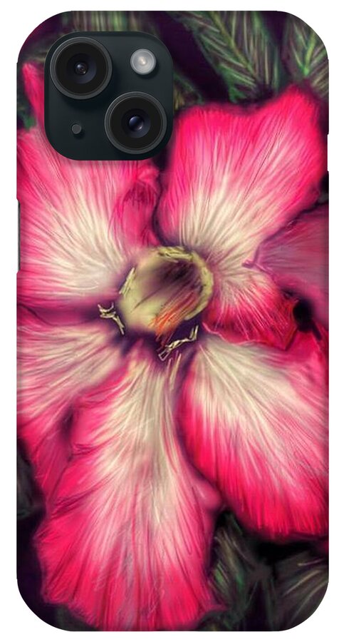 Hawaii iPhone Case featuring the digital art Hawaii Flower by Darren Cannell
