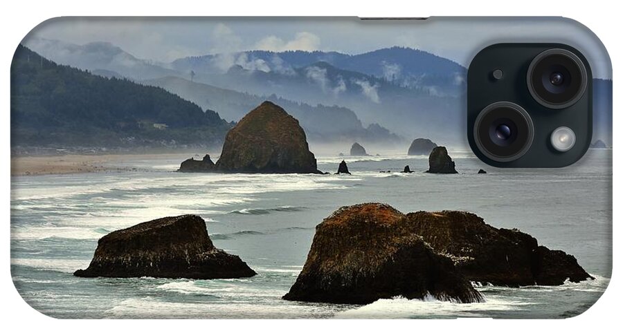 Haystack Rock iPhone Case featuring the photograph Haystack Rock-Cannon Beach by Scott Cameron