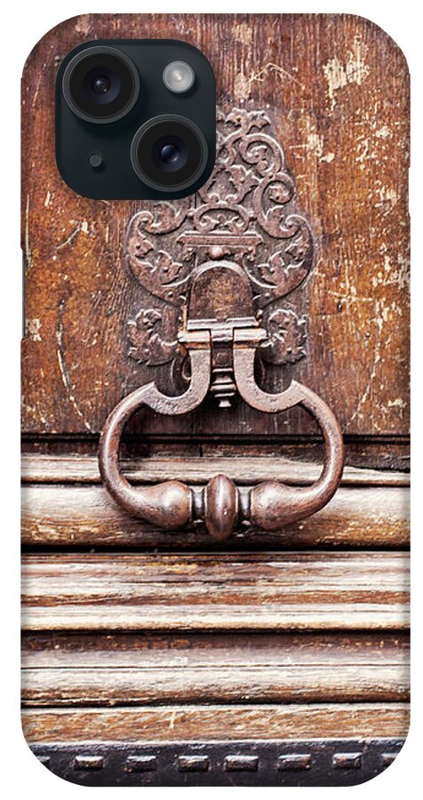 Paris Door iPhone Case featuring the photograph Hazel - Paris Door Photography by Melanie Alexandra Price