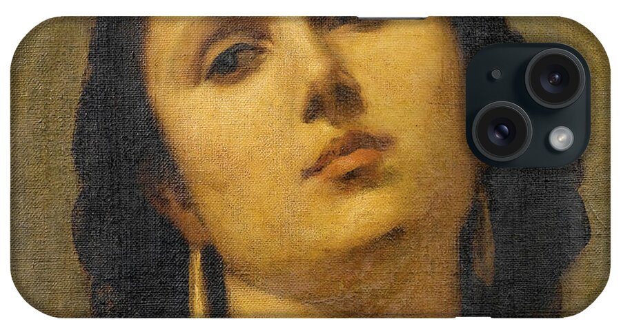 Felix-henri Giacomotti iPhone Case featuring the painting Head of a Woman by Felix-Henri Giacomotti