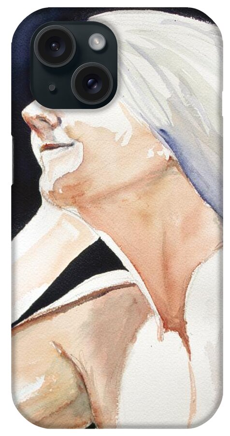 Close-up iPhone Case featuring the painting Head Study 2 by Barbara Pease