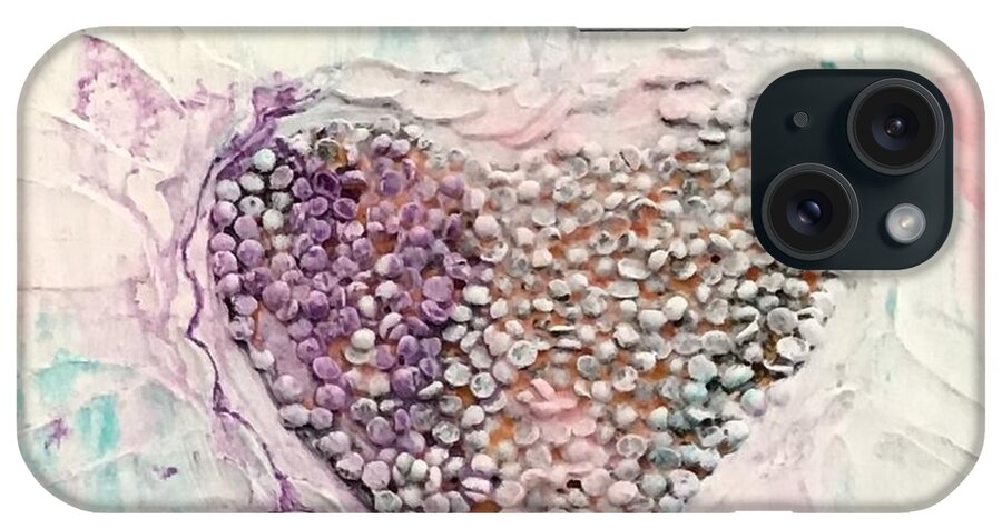 Heart iPhone Case featuring the painting Healing Heart-1 by Monika Shepherdson