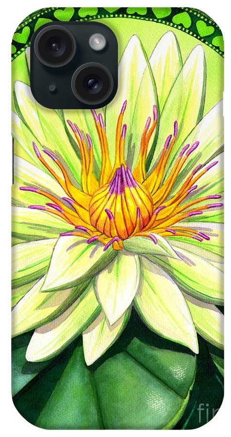 Heart iPhone Case featuring the painting Heart Chakra by Catherine G McElroy