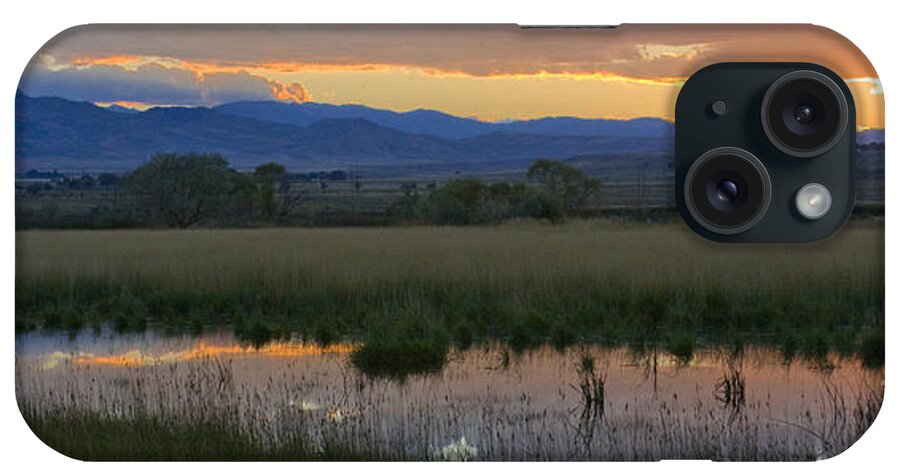 Canal iPhone Case featuring the photograph Heart Mountain Sunset by Idaho Scenic Images Linda Lantzy