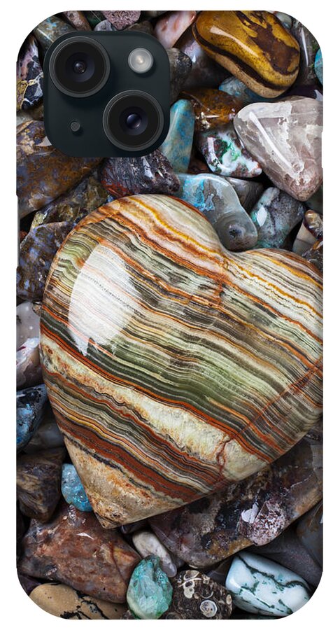 Stone iPhone Case featuring the photograph Heart Stone by Garry Gay