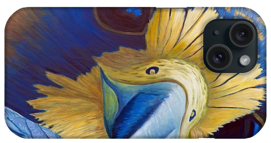 Peregrine Falcon iPhone Case featuring the painting Heaven and Earth by Brian Commerford