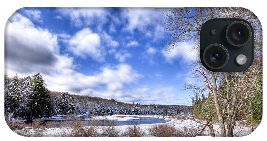 Landscapes iPhone Case featuring the photograph Heavy Snow at the Green Bridge by David Patterson