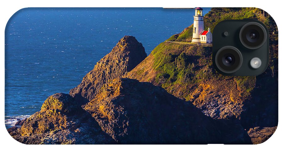 Heceta Head iPhone Case featuring the photograph Heceta Head Lighthouse by Garry Gay