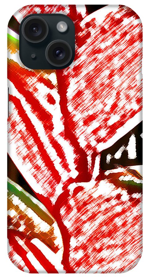 Heliconia iPhone Case featuring the digital art Heliconia 3 by James Temple