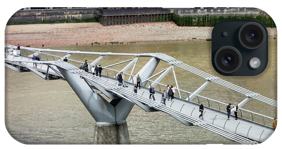Millenium Bridge iPhone 15 Case featuring the photograph Helping Hand by Jessica Levant