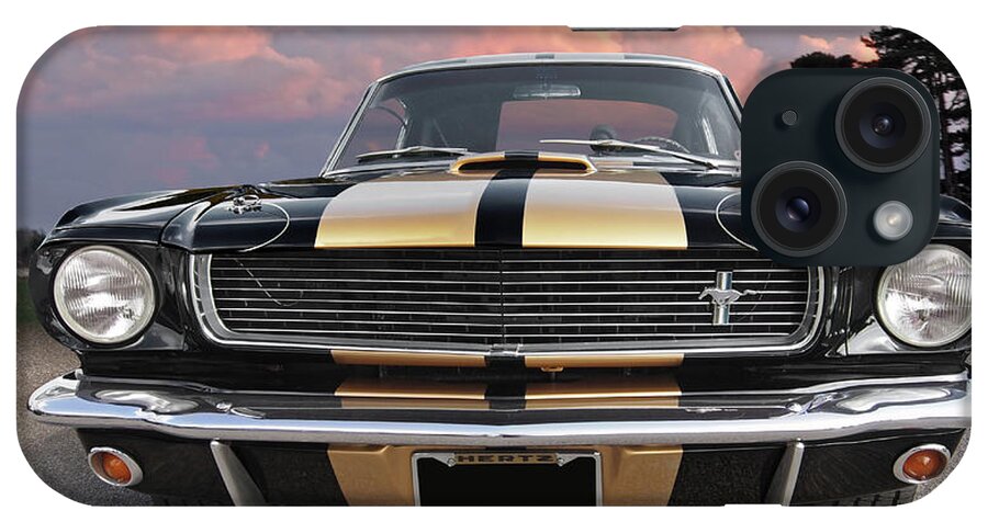 Ford Mustang iPhone Case featuring the photograph Hertz Rent a Racer Mustang 1966 by Gill Billington