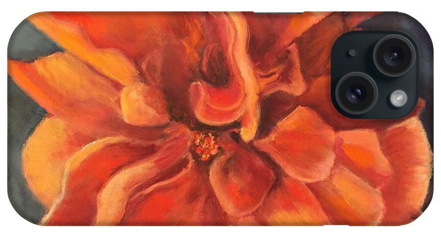 Flower iPhone Case featuring the painting Hibiscus by Gloria Smith