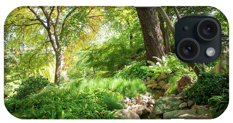 Jenny Rainbow Fine Art Photography iPhone Case featuring the photograph Hidden Hut. Japanese Garden by Jenny Rainbow