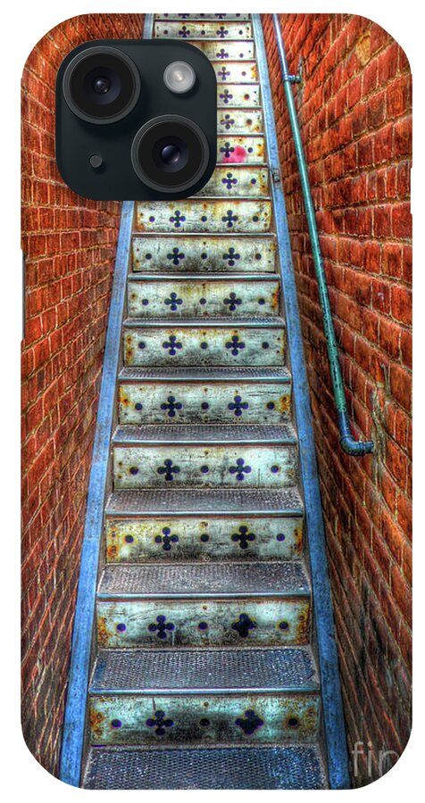 Architecture iPhone Case featuring the photograph Hidden Stairway in Old Bisbee Arizona by Charlene Mitchell