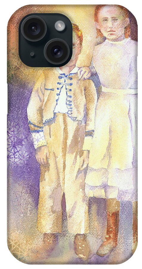 Family iPhone Case featuring the painting Hidden Treasures by Tara Moorman