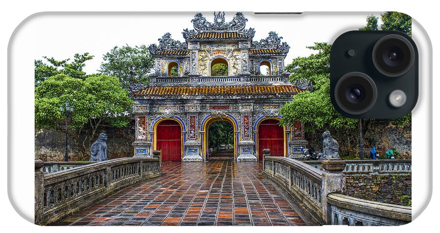 Vietnam iPhone Case featuring the photograph Hien Nhon Gate, Citadel, Hue,Vietnam by Venetia Featherstone-Witty